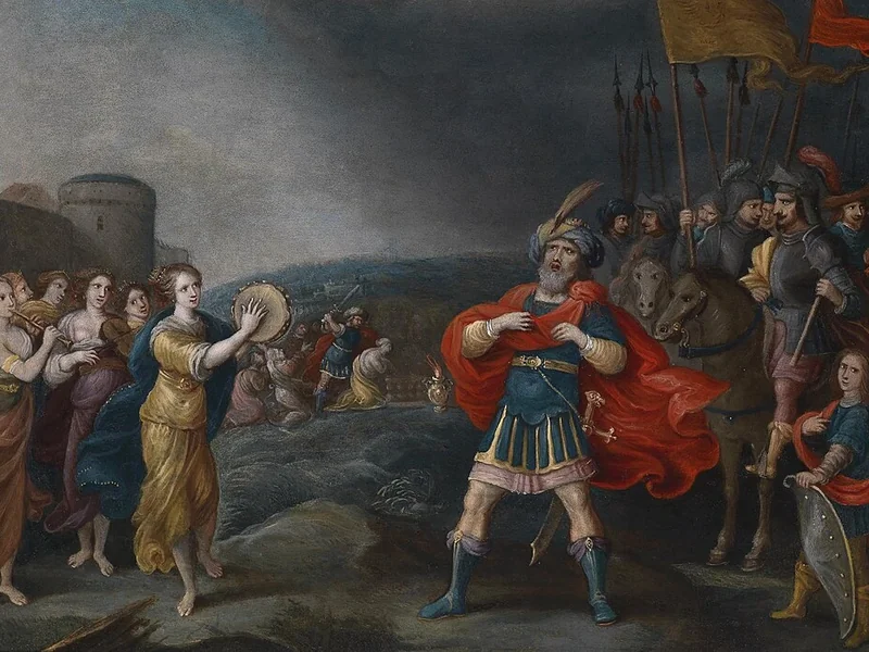 1611-Hieronymus Francken III - Iefte incontra la figlia